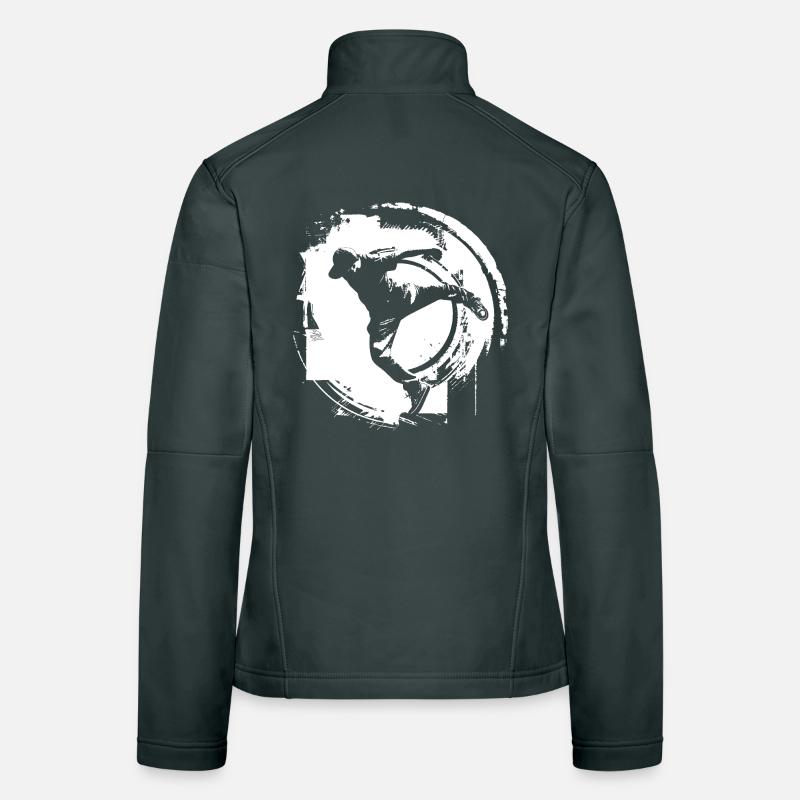 Dessin de breakdancer Veste en tissu softshell Femme