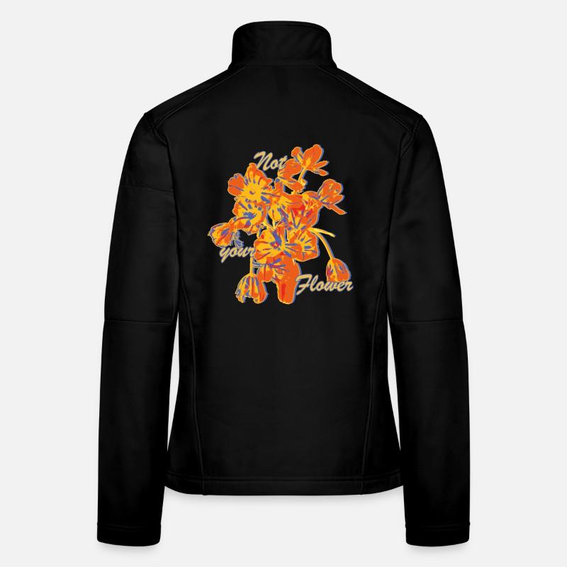 Pas votre déclaration florale Veste en tissu softshell Femme