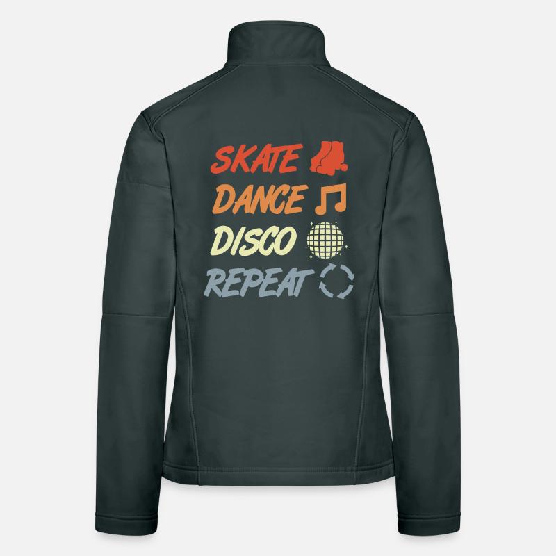 Roller skating disco Women's Softshell Jacket
