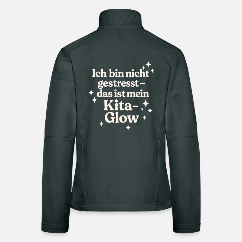 Ich bin nicht gestresst... (hellbeige) Frauen Softshelljacke