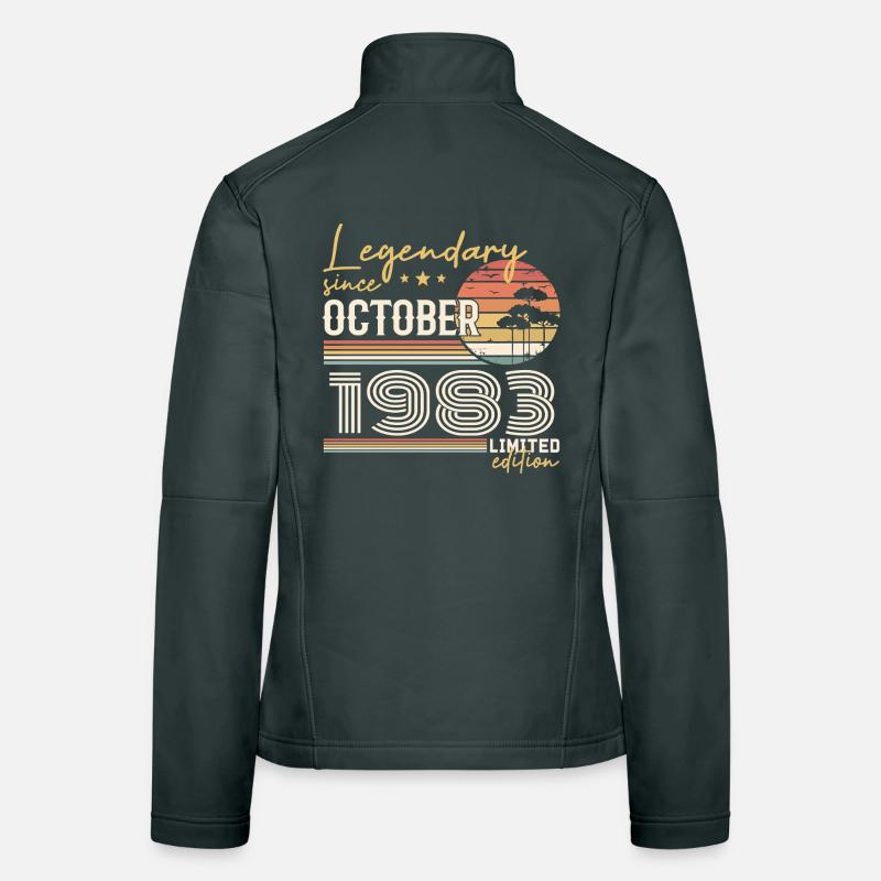 October 1983 Gift - Awesome Since October 1983 Women's Softshell Jacket