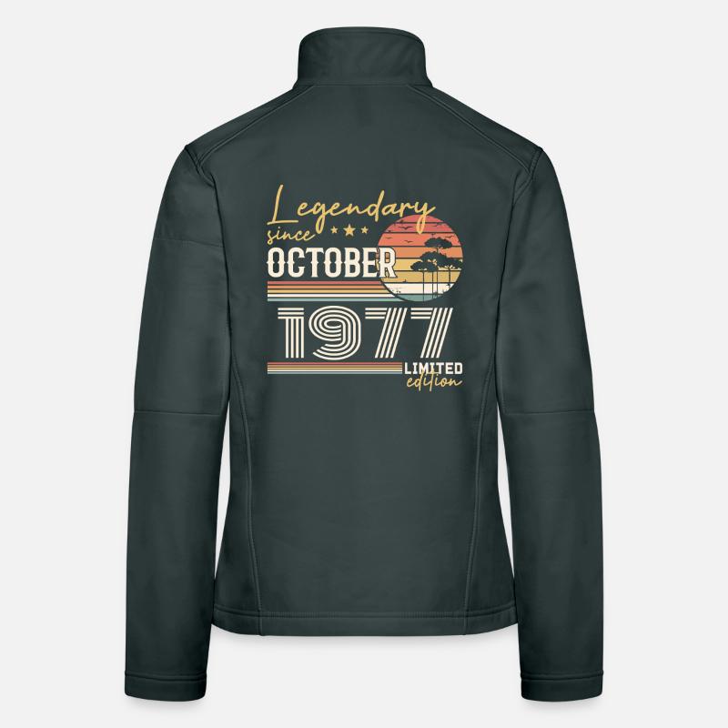 October 1977 Gift - Awesome Since October 1977 Women's Softshell Jacket