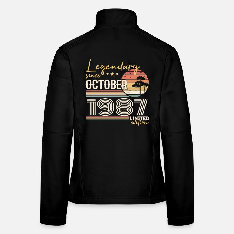 October 1987 Gift - Awesome Since October 1987 Women's Softshell Jacket