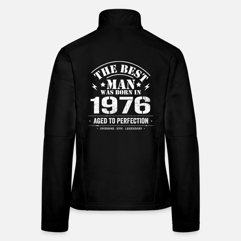 Né(e) en 1976 Date de naissance 1976 - 49 ans Rétro Veste en tissu softshell Femme