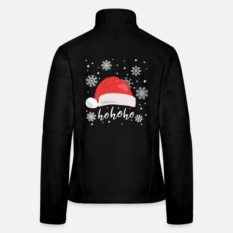 Weihnachtsmütze Ho ho ho Weihnachtsmann Frauen Softshelljacke