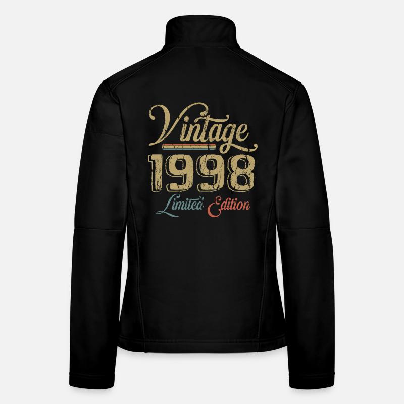 Millésime 1998 Édition limitée Naissance Annésime 1998 Veste en tissu softshell Femme