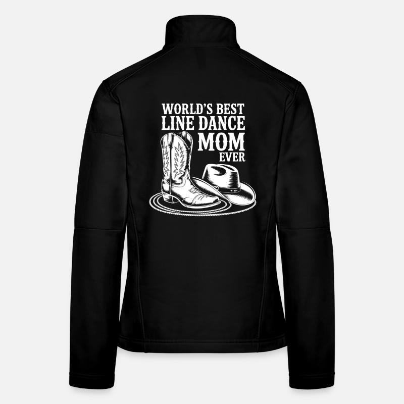 Weltbeste Line Dance Mom Frauen Softshelljacke