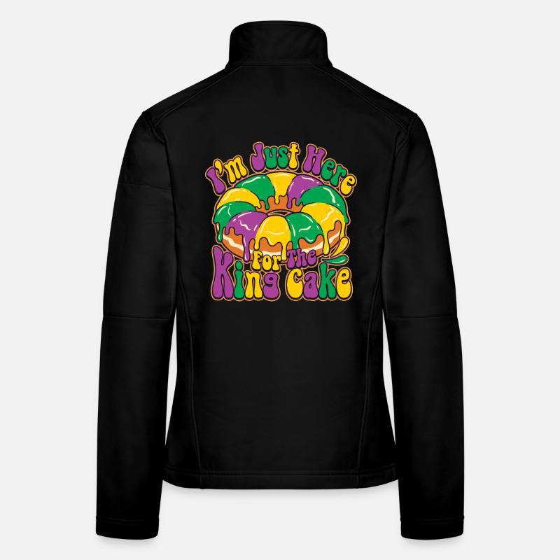 King Cake Mardi Gras Women's Softshell Jacket