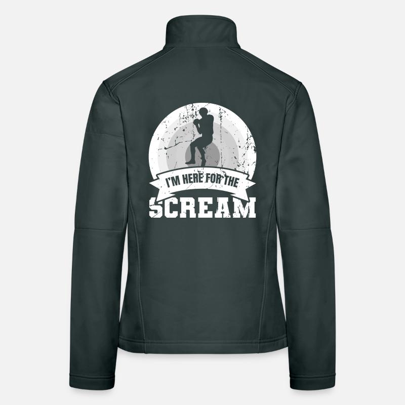 I'm Here For The Scream Frauen Softshelljacke
