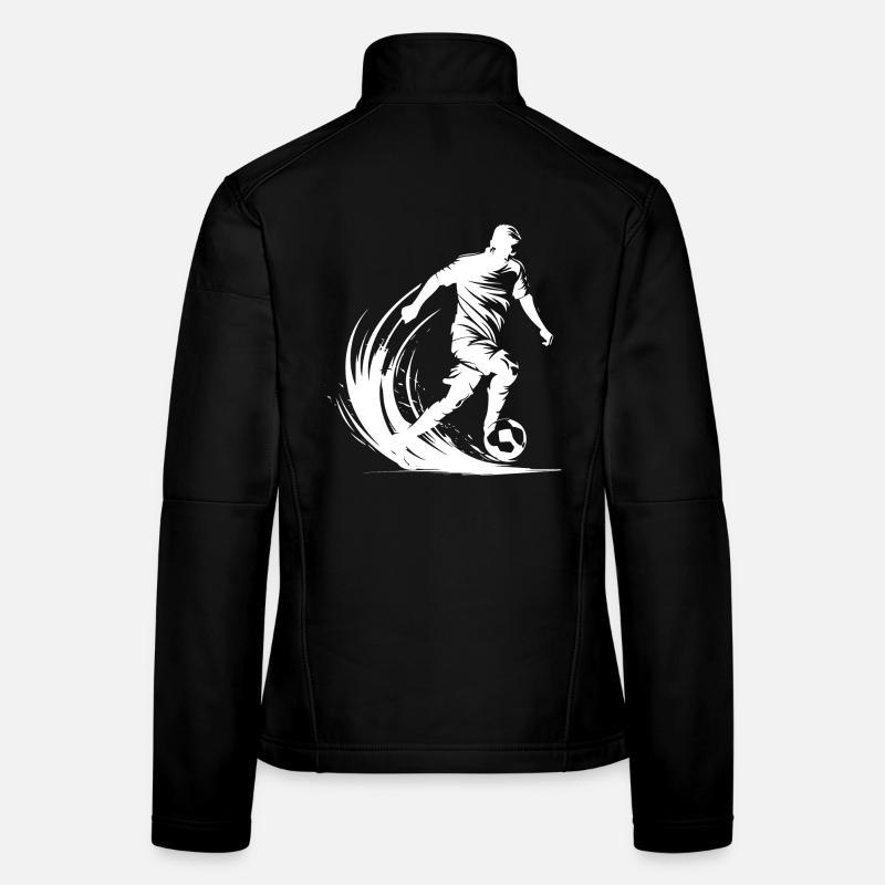 Fußballspieler Grafik Frauen Softshelljacke
