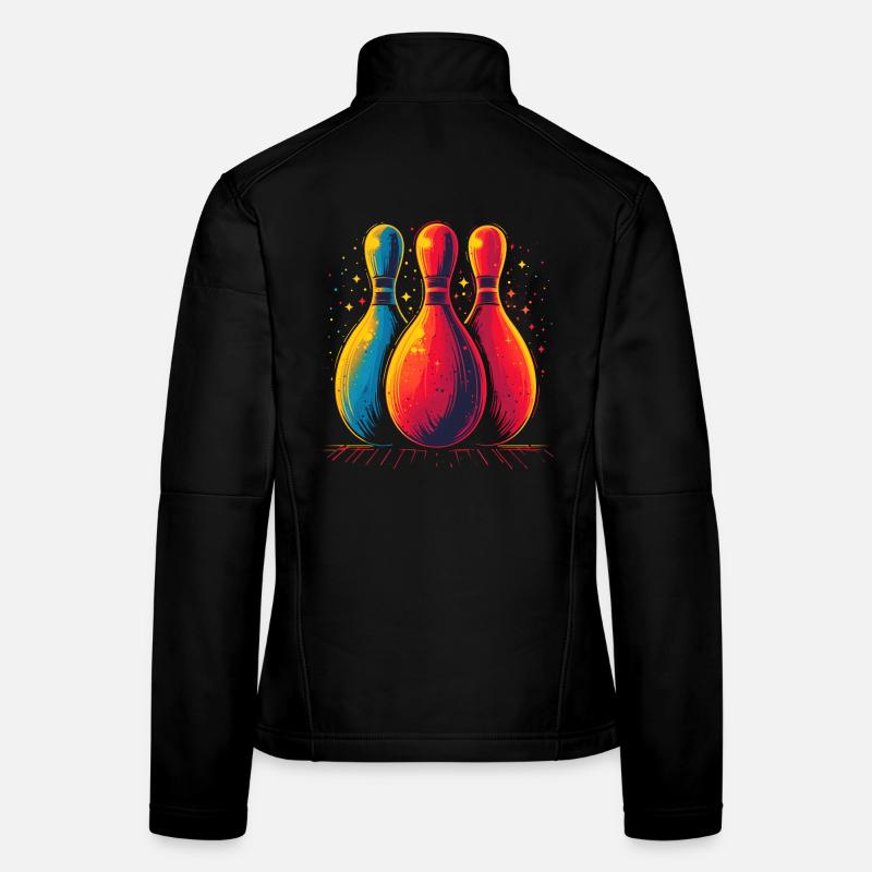 Bowling Retro Look Women's Softshell Jacket