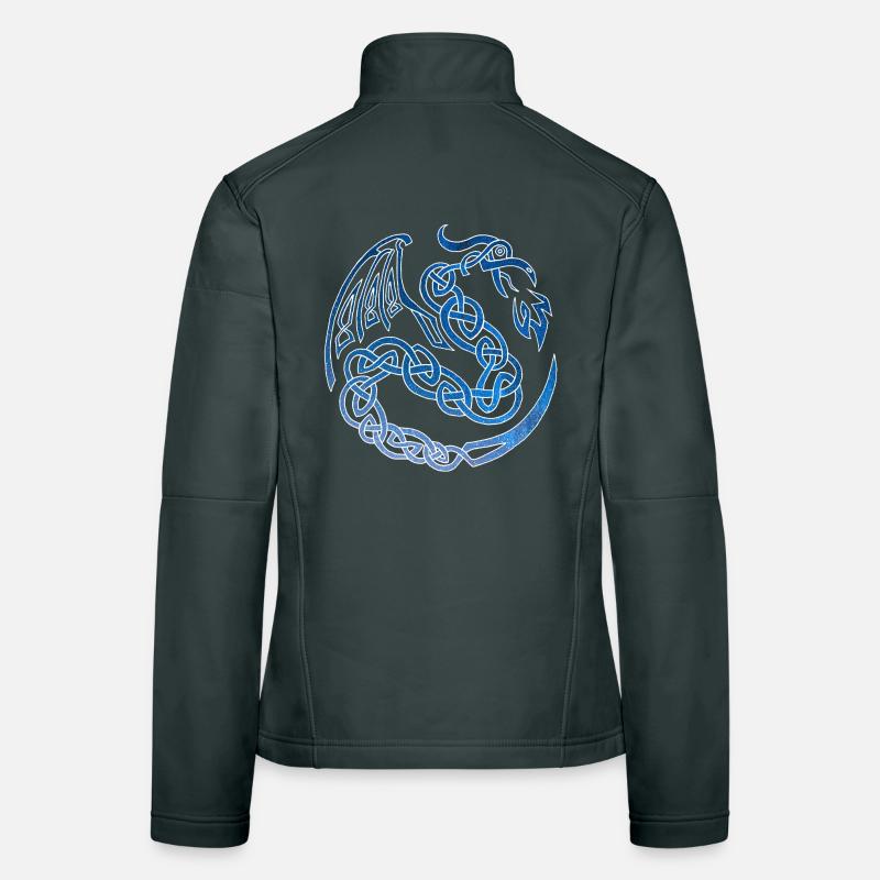 Galactic Celtic Dragon Women's Softshell Jacket