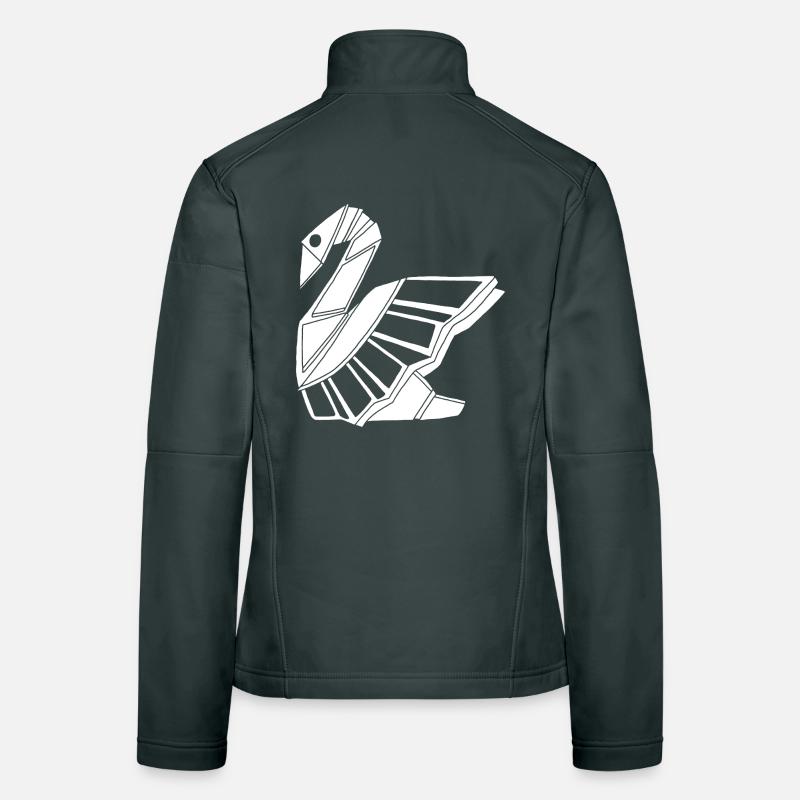 Cygne blanc Veste en tissu softshell Femme