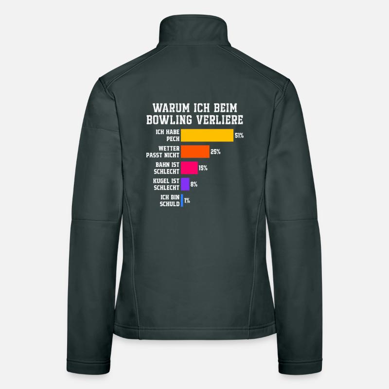 Why I lose at bowling Bowling Women's Softshell Jacket