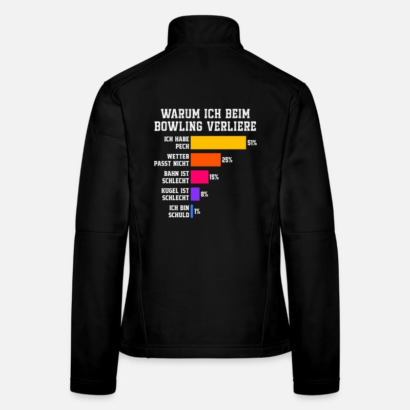 Pourquoi je perds au bowling Bowling Veste en tissu softshell Femme