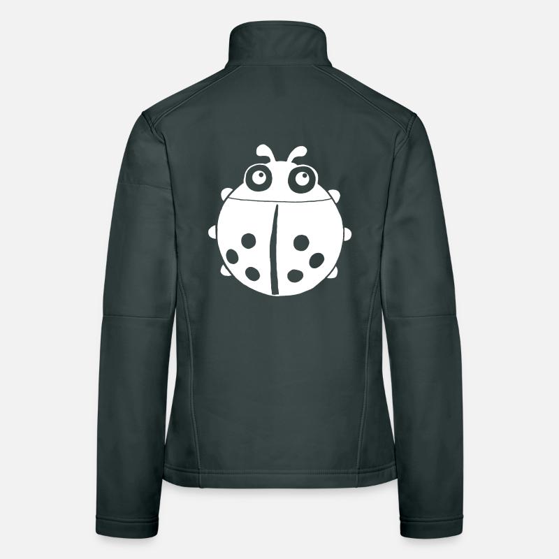 White ladybug Women's Softshell Jacket