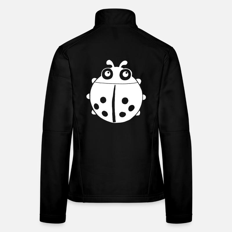 Weißer Marienkäfer Frauen Softshelljacke