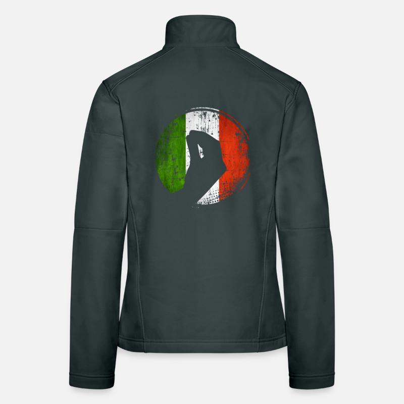 Italian flag with typical hand gesture Women's Softshell Jacket