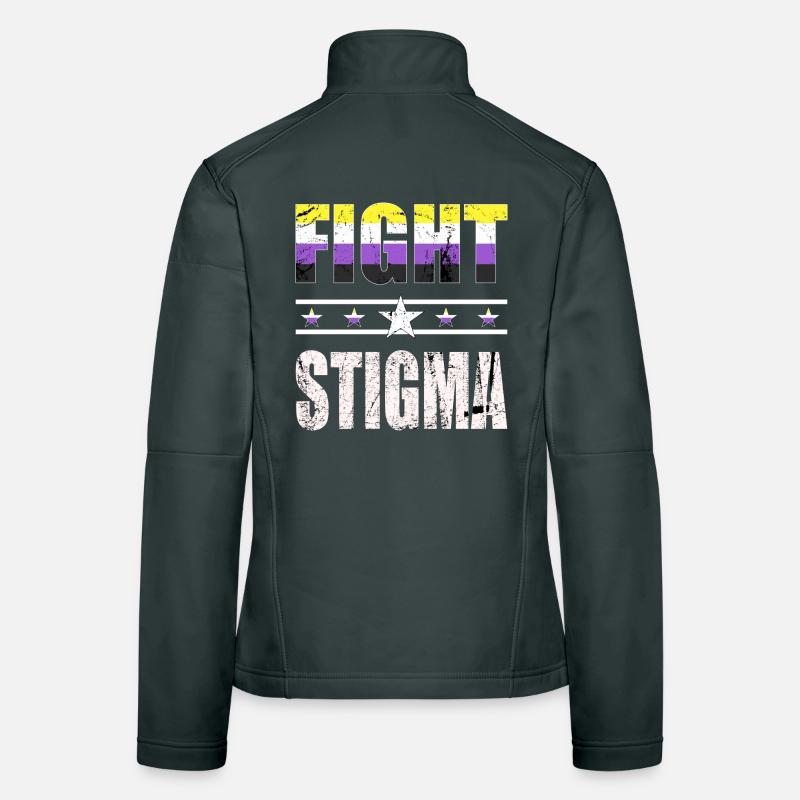 Fight Stigma - LGBTQ - Non-Binary Women's Softshell Jacket