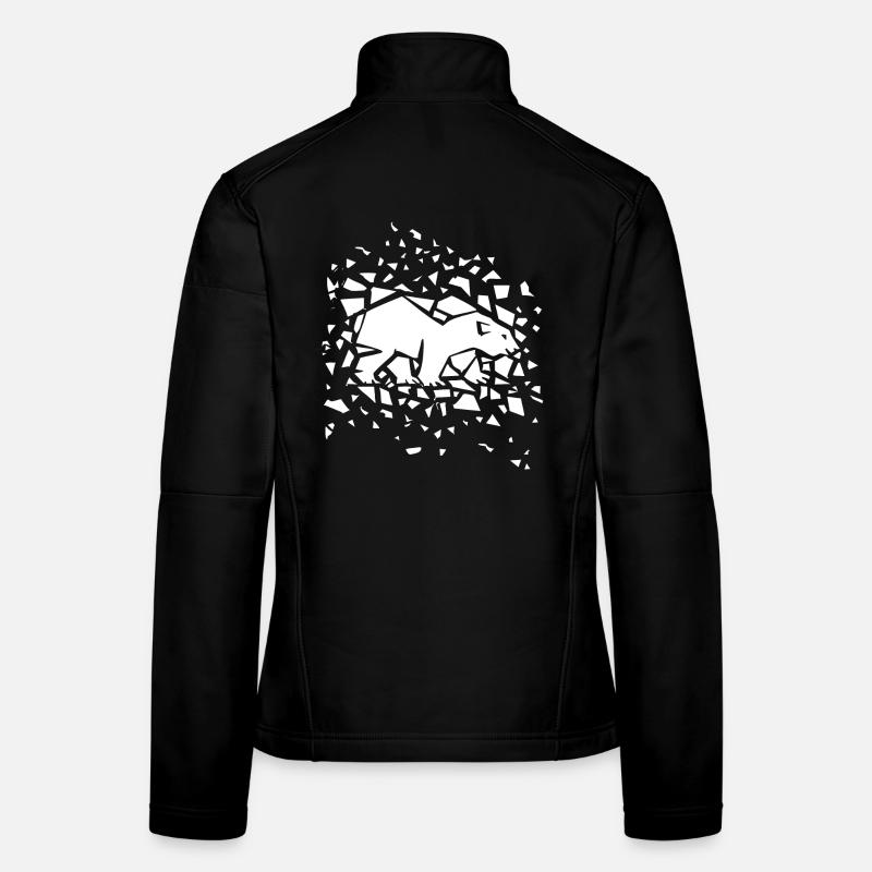 Ours polaire 2 Veste en tissu softshell Femme