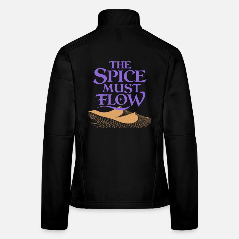 Die Würze muss fließen - Frauen Softshelljacke - Schwarz