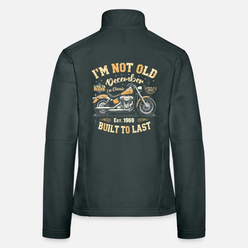 I'm not old December Year of construction 1969 Women's Softshell Jacket