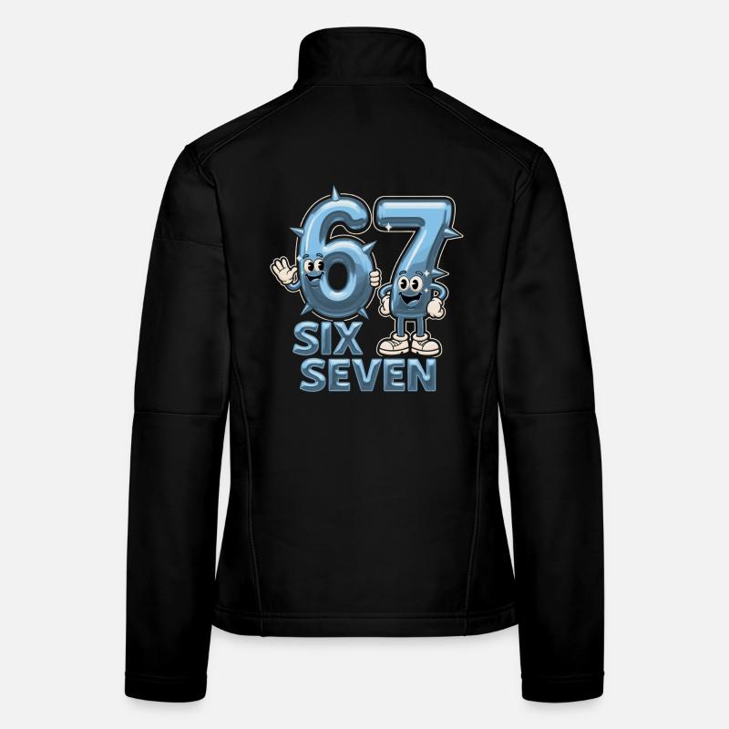 67 Six Seven Y3K Esthétique Mème Veste en tissu softshell Femme