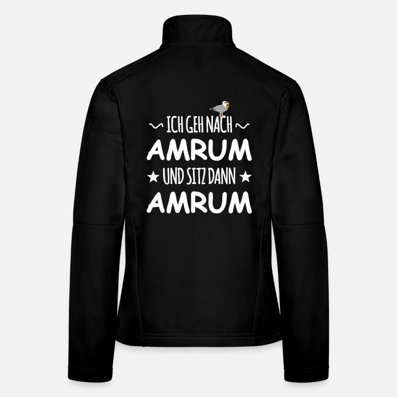 Amrum avec mouette schnaps Veste en tissu softshell Femme