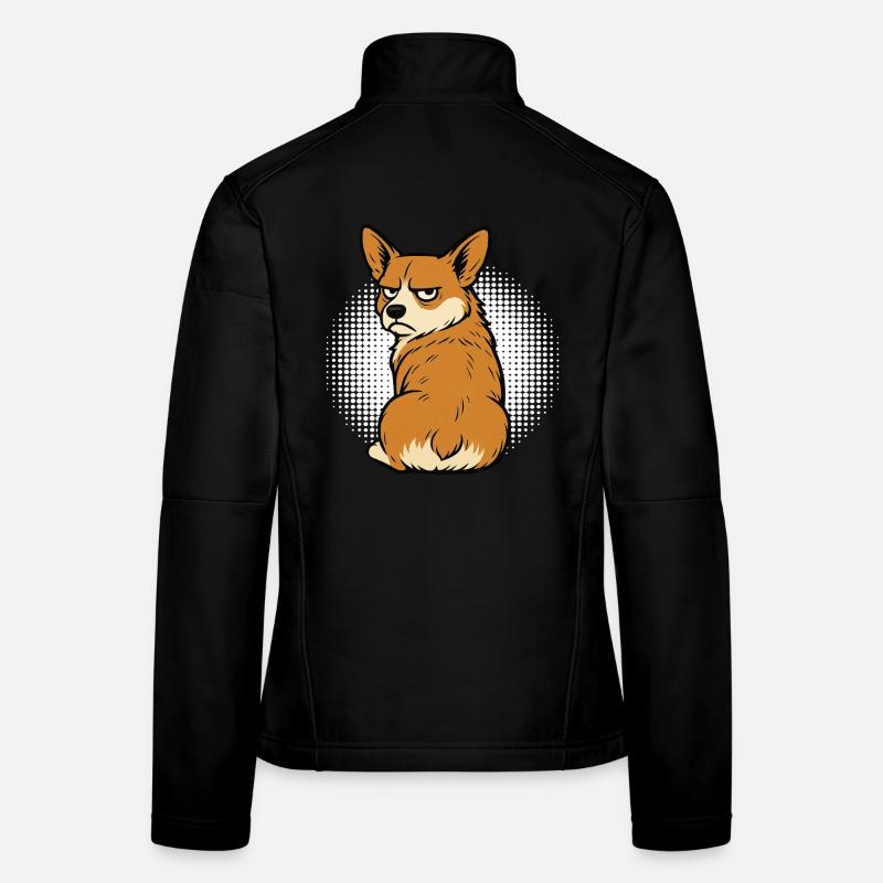 Corgi Corgis Welsh Corgi Propriétaires de Corgi Corgis Veste en tissu softshell Femme