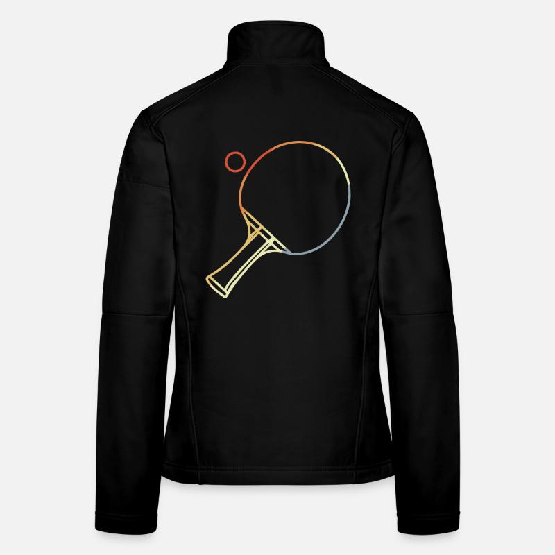 Table Tennis Sketch Women's Softshell Jacket