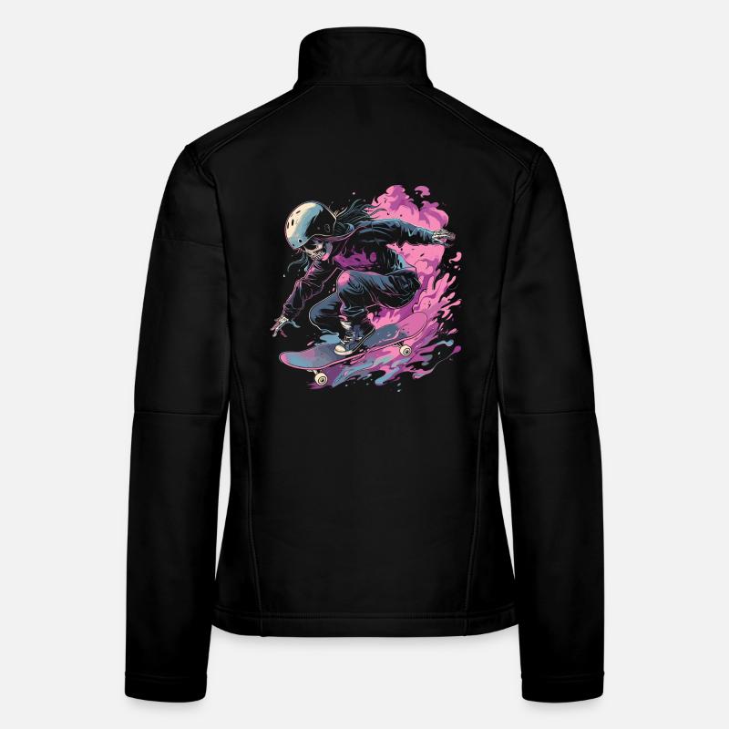 Skateboarder Mädchen Frauen Softshelljacke
