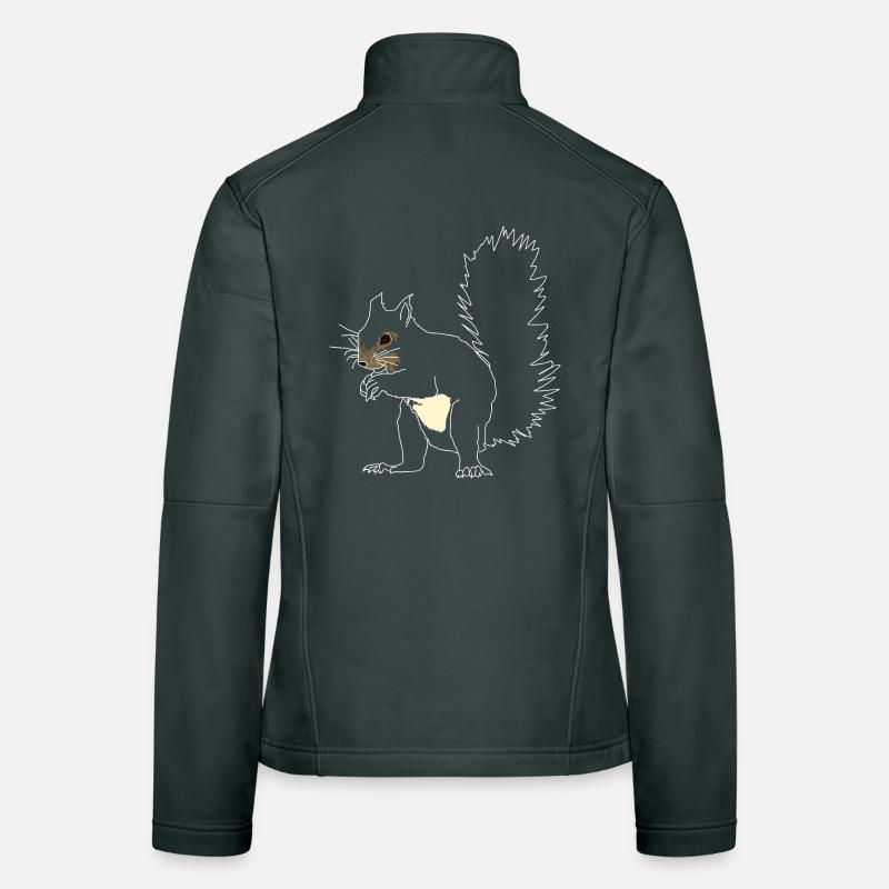 Eichhörnchen lineart Frauen Softshelljacke