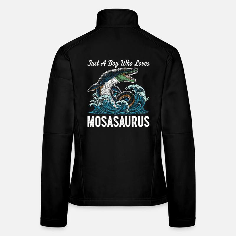 Nur ein Junge, der Mosasaurus liebt Frauen Softshelljacke