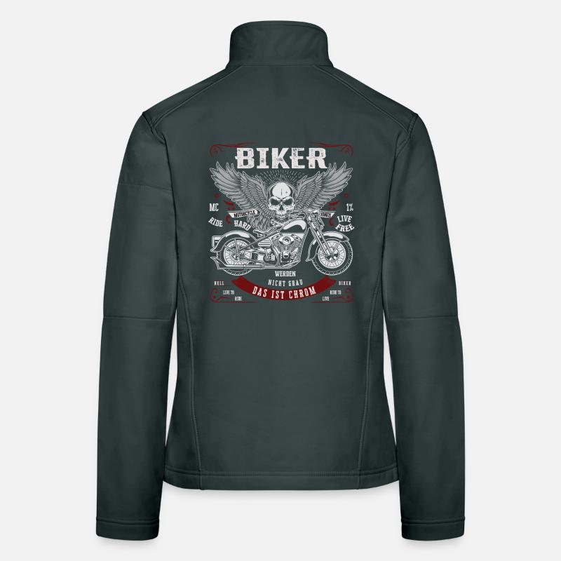 Biker werden nicht grau - Das ist Chrom Frauen Softshelljacke