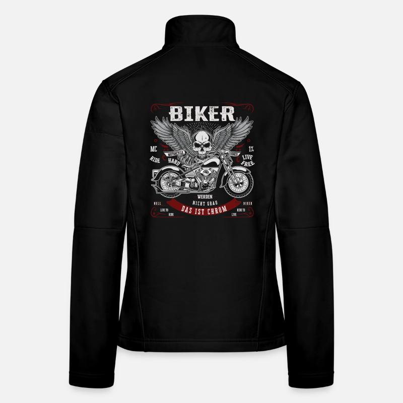 Bikers don't go gray - That's chrome Women's Softshell Jacket