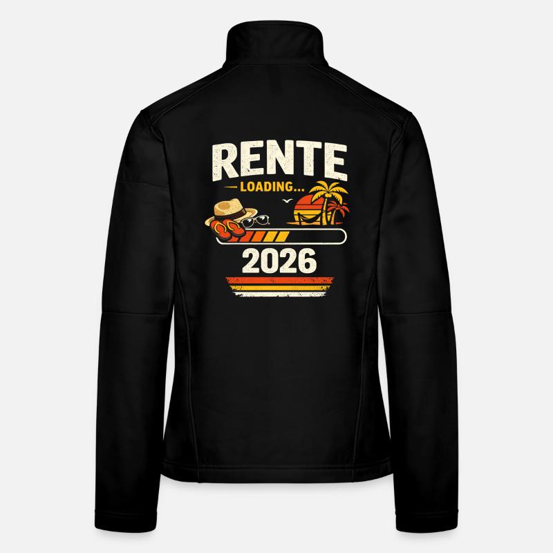 Charge des retraites 2026 Veste en tissu softshell Femme