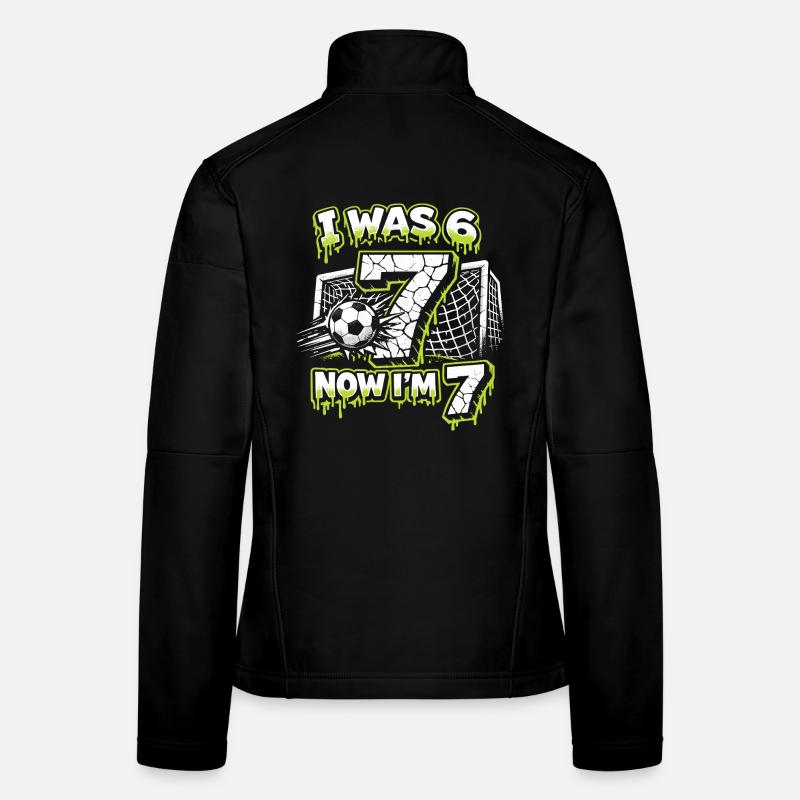 67 Six Seven Geburtstag Fussball Junge Geschenk Frauen Softshelljacke