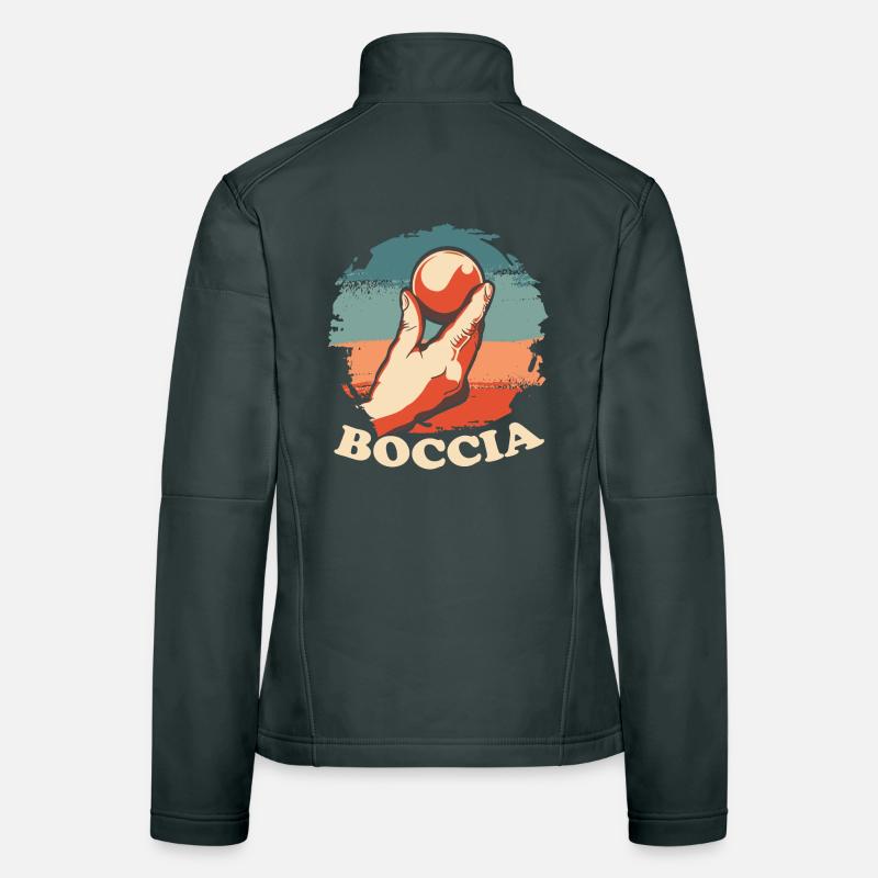 Boccia player Clothing with bocce balls Boccia Women's Softshell Jacket
