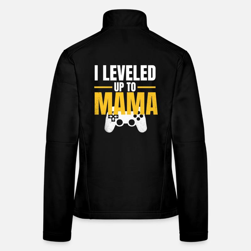 Gamer Mama LevelUp-Design Frauen Softshelljacke