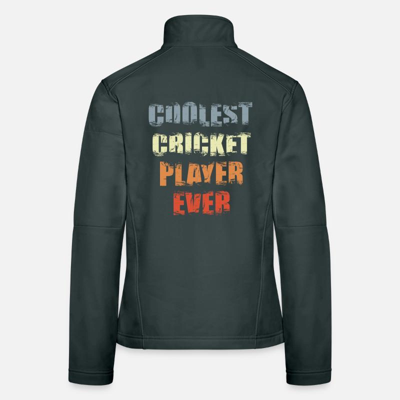 Coolest Cricket Player Women's Softshell Jacket