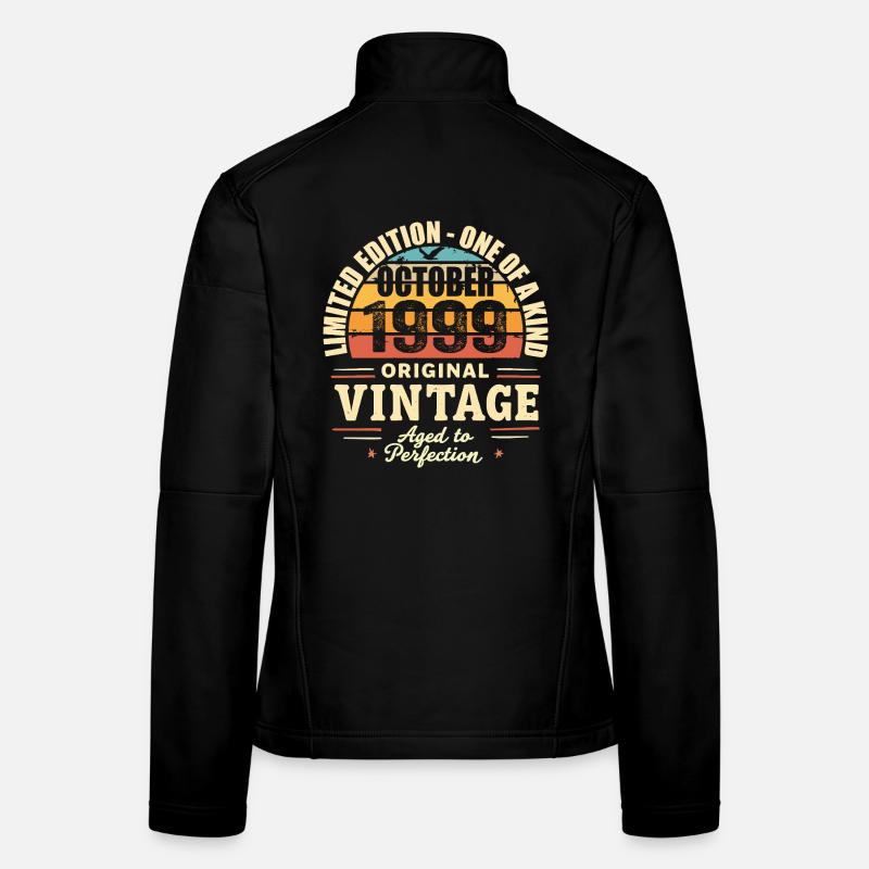Retro October 1999 - birthday october 1999 Women's Softshell Jacket