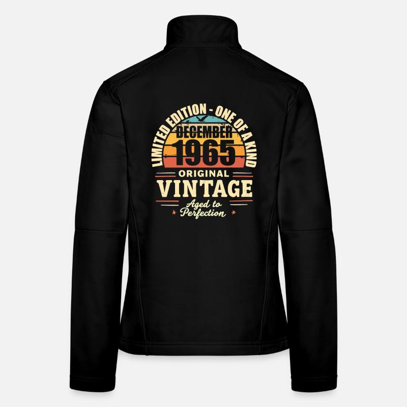 fête d anniversaire décembre 1965 - december 1965 Veste en tissu softshell Femme