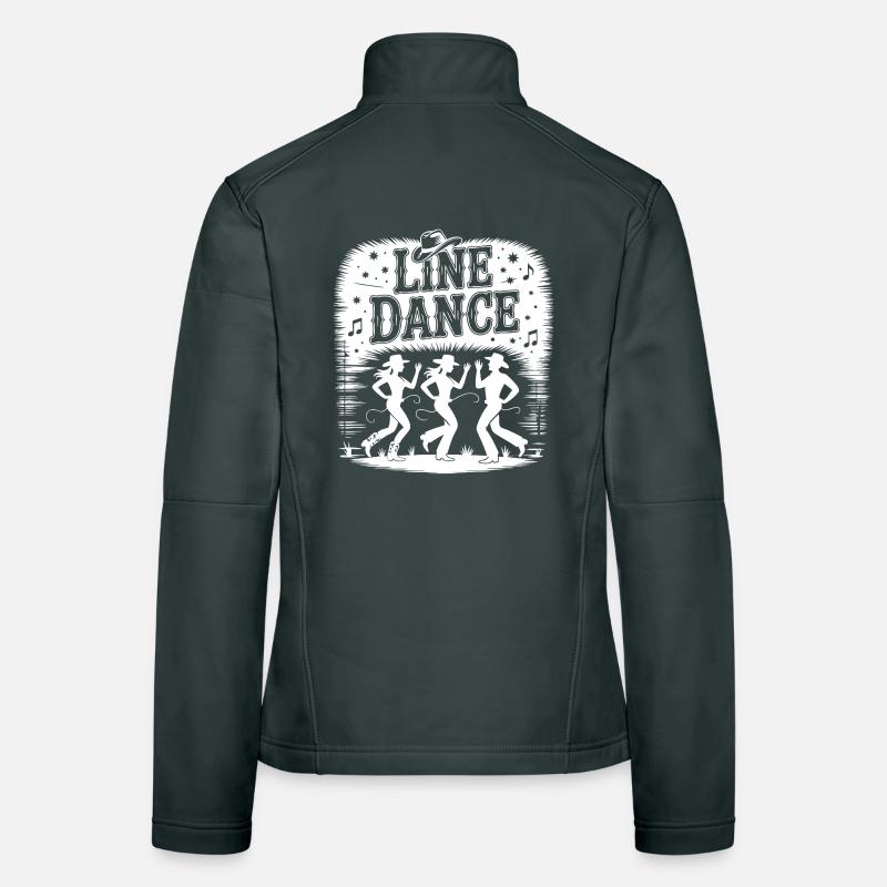 Line Dance Silhouettes Women's Softshell Jacket