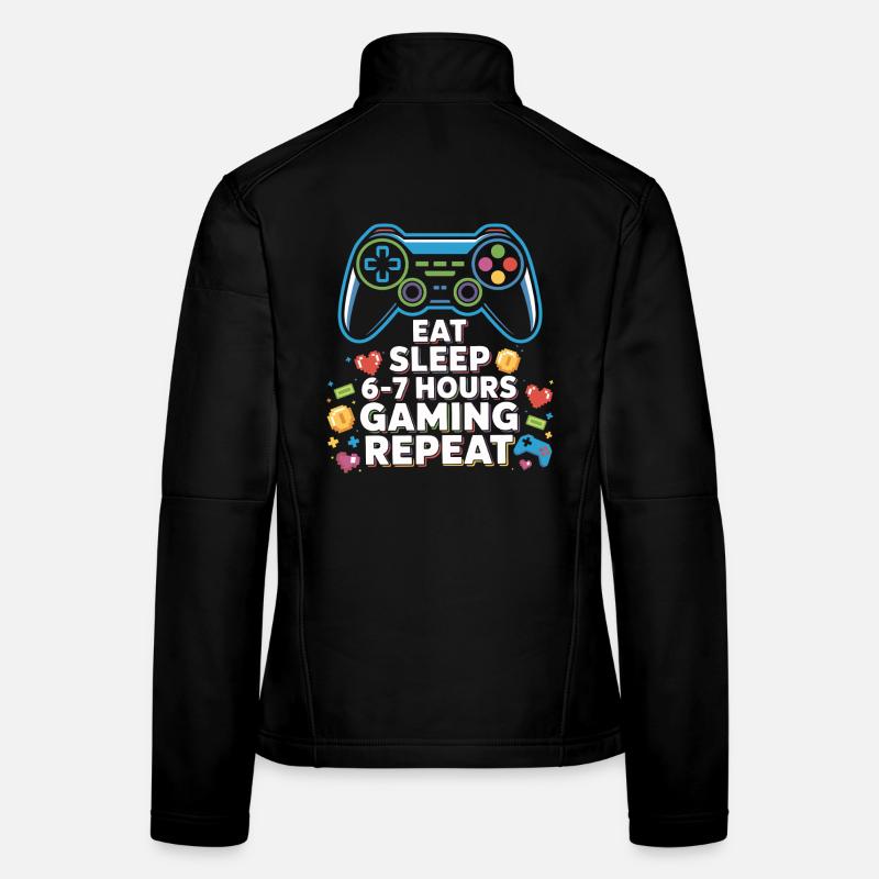 Six Seven Geek 67 Meme Jeu Drôle Veste en tissu softshell Femme
