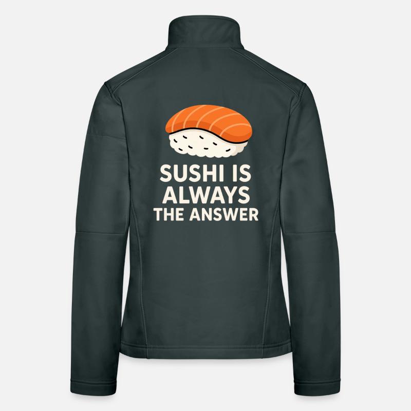 Le sushi est toujours la solution Veste en tissu softshell Femme