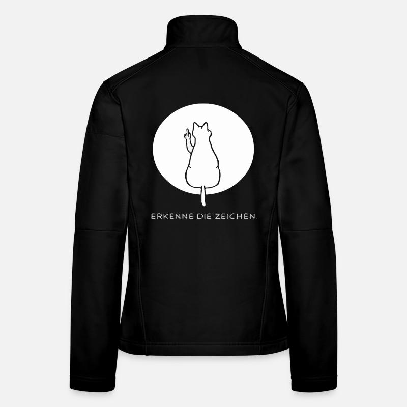 Cat Cats Cat Kitten Kitty Middle Finger Women's Softshell Jacket