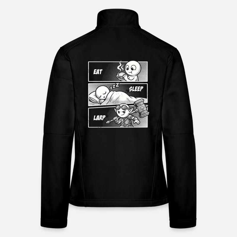 Eat Sleep LARP – Der Alltag eines Helden Frauen Softshelljacke