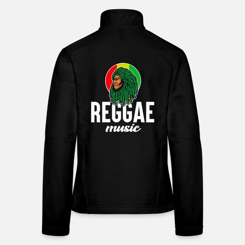 Reggae Lion in Rasta Colors Women's Softshell Jacket