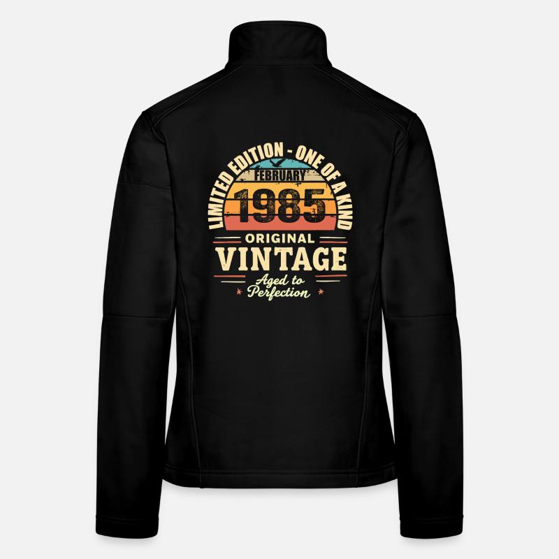 Februar 1985 Geburtstagsgeschenk Februar 1985 Frauen Softshelljacke