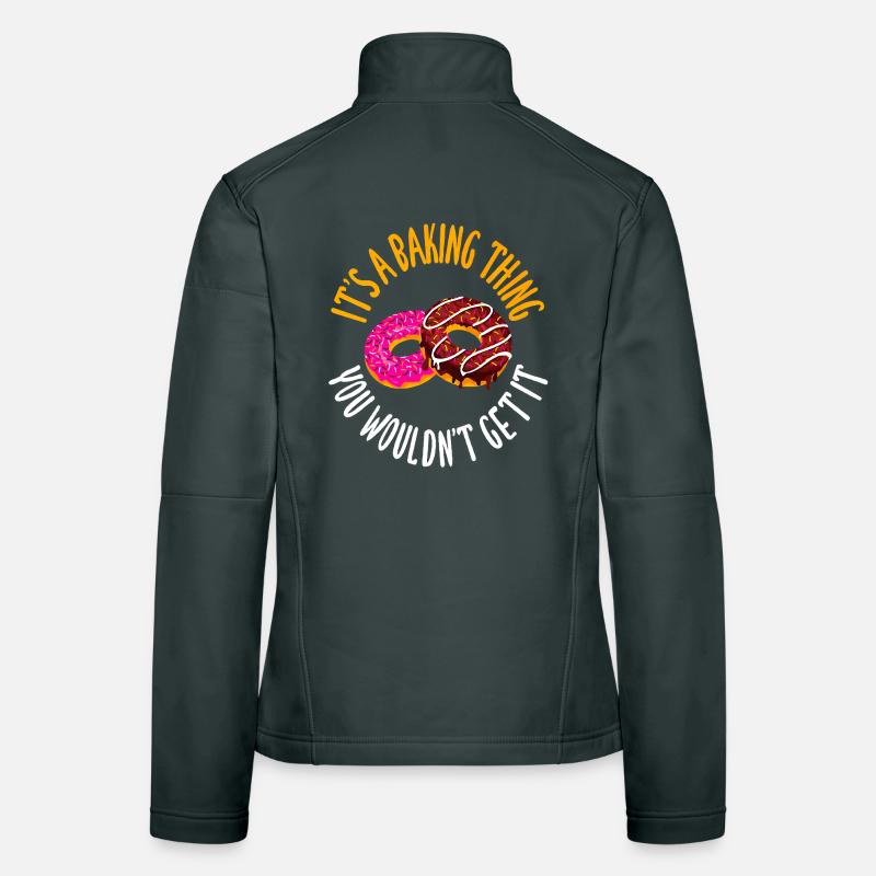 C’est un truc de pâtisserie qu’on ne comprend pas, ça Veste en tissu softshell Femme